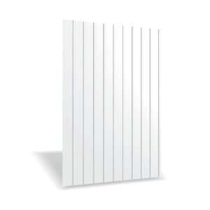 Tablă cutată RUFSTER R8A Premium – 0,50 mm – Alb RAL 9002 – Poliester lucios