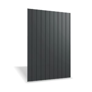Tablă cutată RUFSTER R8A Premium – 0,50 mm – Negru RAL 9005 – Poliester lucios