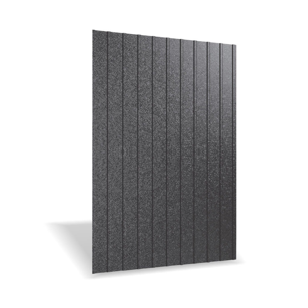 Tablă cutată RUFSTER R8A Premium – 0,50 mm – Negru RAL 9005 – Super-poliester MPR