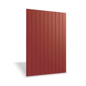 Tablă cutată RUFSTER R8F Eco – 0,45 mm – Cărămiziu RAL 3009 – Poliester lucios