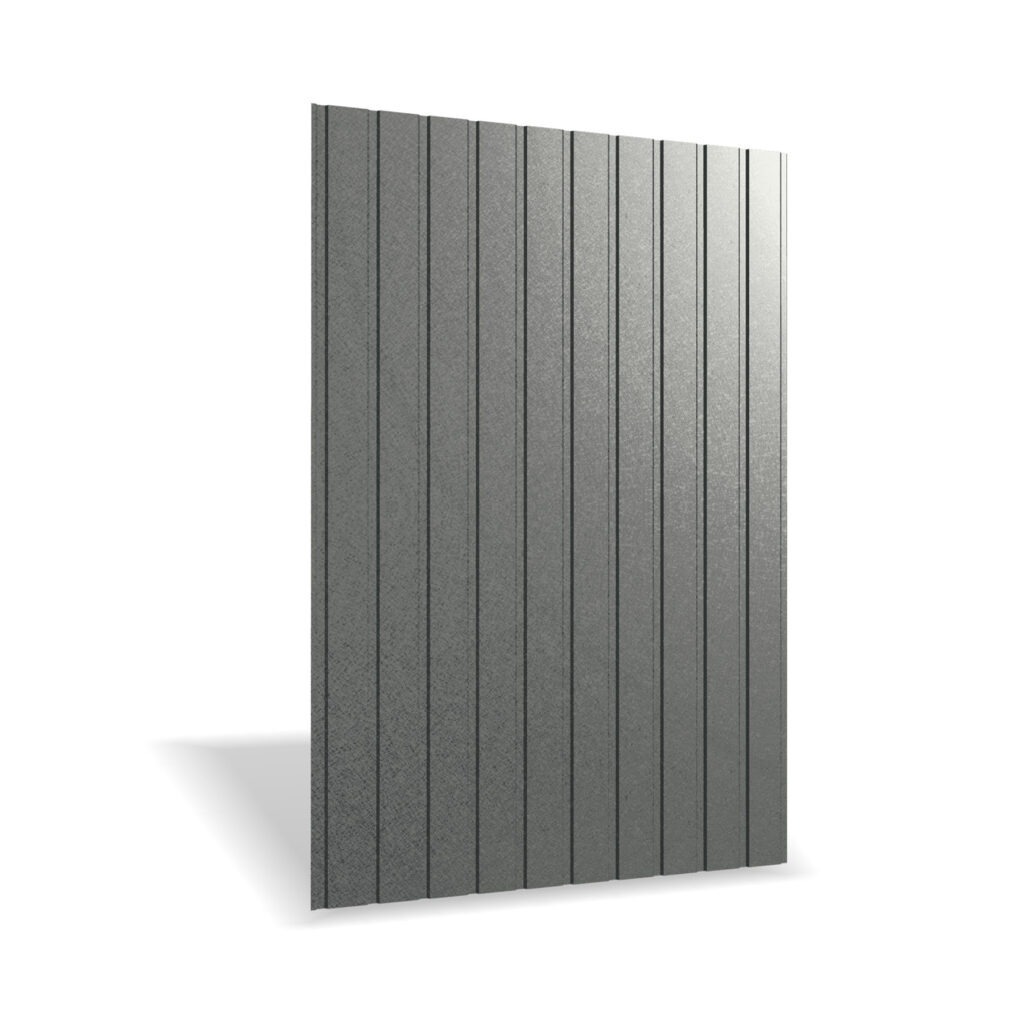 Tablă cutată RUFSTER R8F Eco – 0,45 mm – Gri-antracit RAL 7016 – Poliester mat structurat (MS)