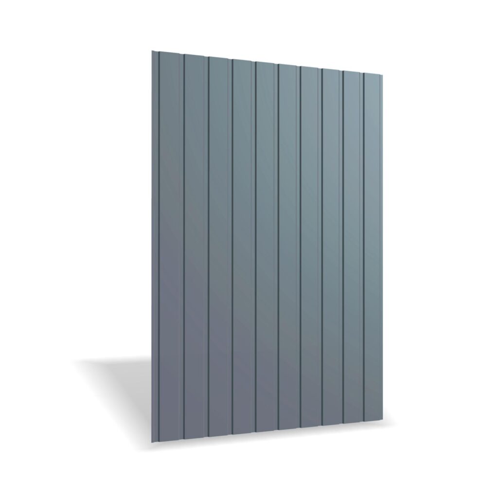 Tablă cutată RUFSTER R8F Eco – 0,45 mm – Gri-grafit RAL 7024 – Poliester lucios