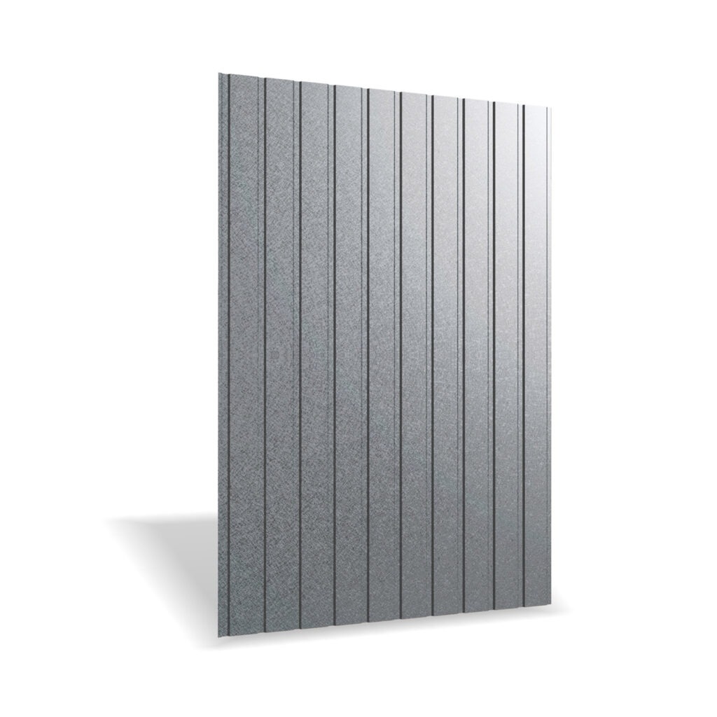 Tablă cutată RUFSTER R8F Eco – 0,45 mm – Gri-grafit RAL 7024 – Poliester mat structurat (MS)