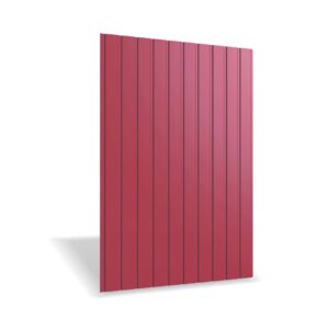 Tablă cutată RUFSTER R8F Premium – 0,50 mm – Vișiniu RAL 3005 – Poliester lucios