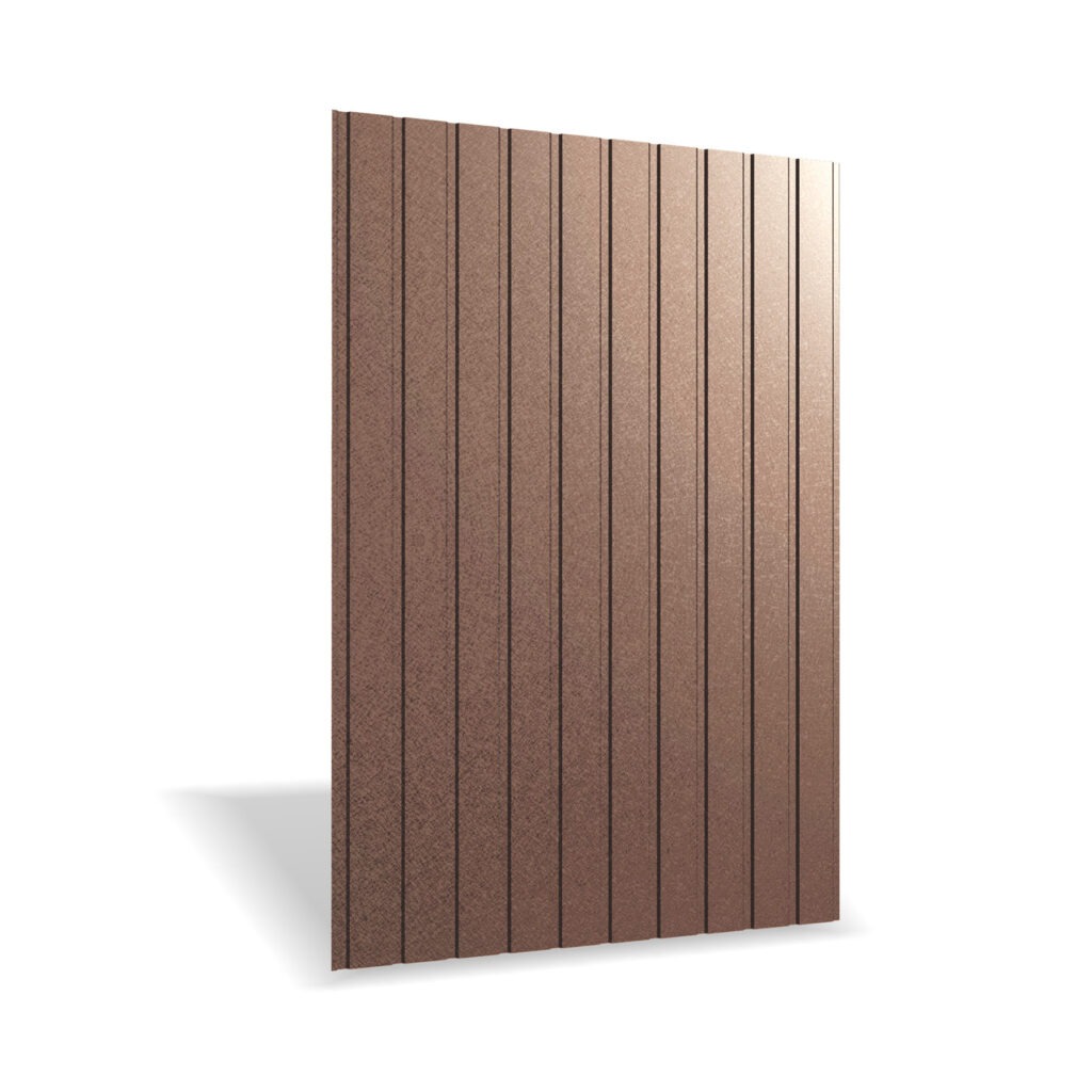 Tablă cutată RUFSTER R8F Premium – 0,50 mm – Maro RAL 8017 – Super-poliester MPR