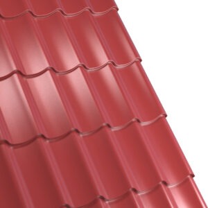 Țiglă metalică RUFSTER AQUA 3D Eco – 0,45 mm – Cărămiziu RAL 3009 – Poliester lucios