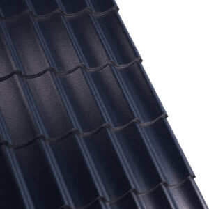Țiglă metalică RUFSTER AQUA 3D Premium – 0,50 mm – Negru RAL 9005 – Poliester mat structurat (MS)