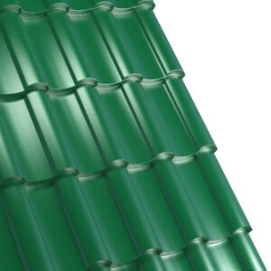 Țiglă metalică RUFSTER NOVA Eco – 0,45 mm – Verde RAL 6005 – Poliester lucios
