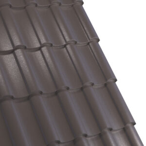 Țiglă metalică RUFSTER NOVA Extra – 0,55 mm – Maro-grafit RAL 8019 – Super-poliester MPR