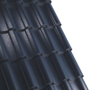 Țiglă metalică RUFSTER NOVA Extra – 0,55 mm – Negru RAL 9005 – Super-poliester MPR