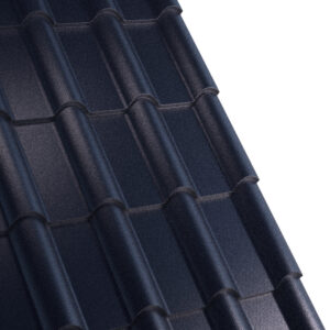 Țiglă metalică RUFSTER TERRA Premium – 0,50 mm – Negru RAL 9005 – Poliester mat structurat (MS)