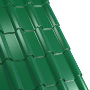Țiglă metalică RUFSTER TERRA Premium – 0,50 mm – Verde RAL 6005 – Poliester lucios